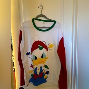 Disney Store Donald Duck Christmas Shirt 2X